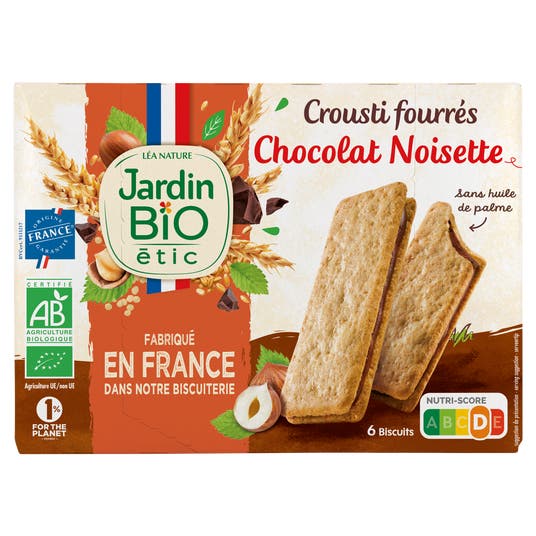 Eau Thermale Jonzac Crousti Fourrés Au Chocolat Noisette Bio équitable