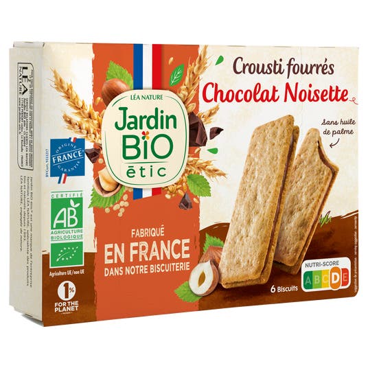 Eau Thermale Jonzac Crousti Fourrés Au Chocolat Noisette Bio équitable
