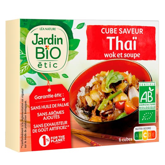 Eau Thermale Jonzac Cube Saveur Thaï - Wok Et Soupe - Bio