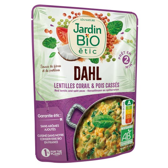 Eau Thermale Jonzac Dahl De Lentilles Corail Et Pois Cassés Bio Source De Fibres Et Protéines