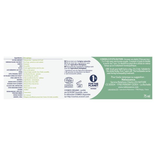 Eau Thermale Jonzac Dentifrice Soin Homeo Compatible