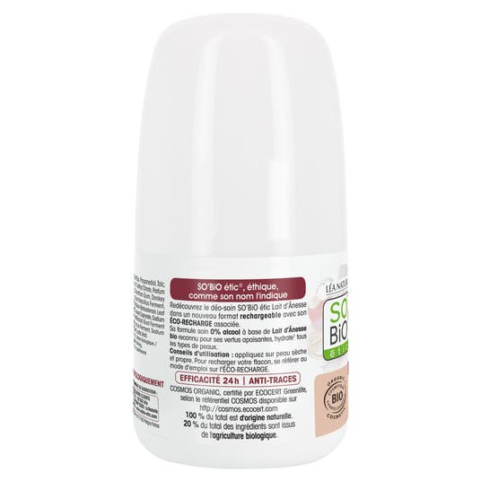 Eau Thermale Jonzac Déo-soin Rechargeable Hydrate Lait D'ânesse Bio