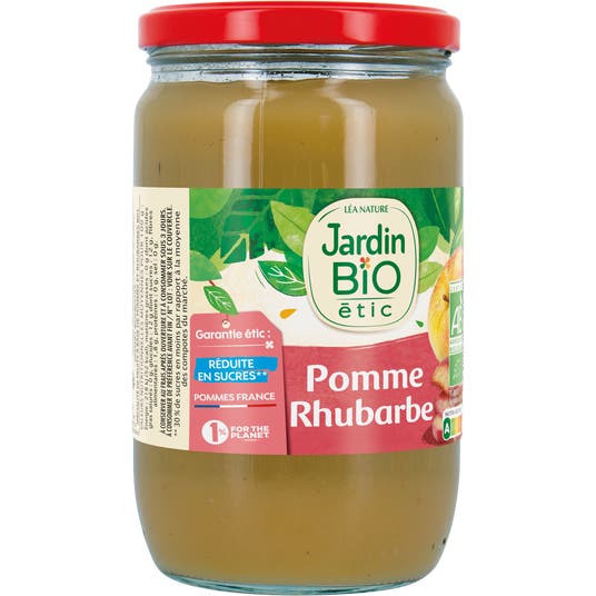 Eau Thermale Jonzac Dessert Biofruits Pomme Rhubarbe