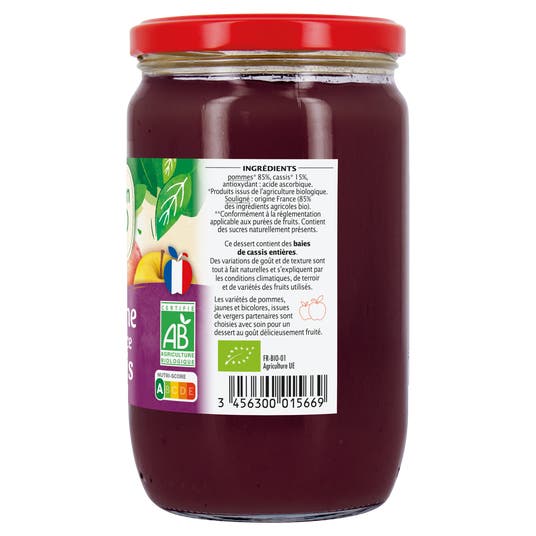 Eau Thermale Jonzac Dessert Compote Bio Pomme Et Cassis