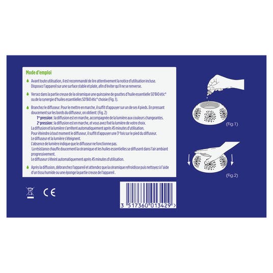 Eau Thermale Jonzac Diffuseur D'huiles Essentielles En Céramique