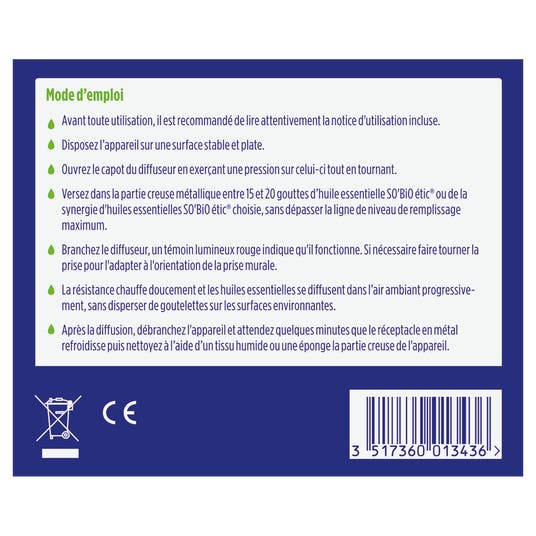 Eau Thermale Jonzac Diffuseur D'huiles Essentielles Prise Murale