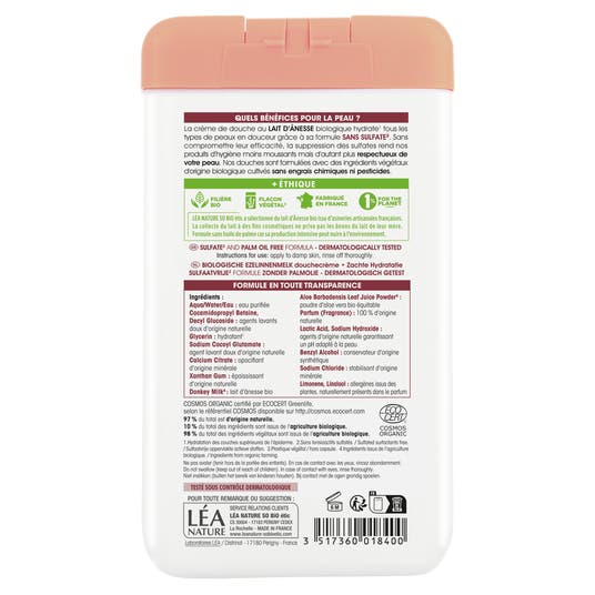 Eau Thermale Jonzac Douche Crème Lait D'ânesse Bio - 450 Ml