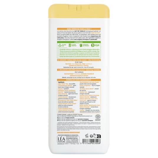 Eau Thermale Jonzac Douche Crème Lait De Vanille Bio Hydratation¹ Soyeuse