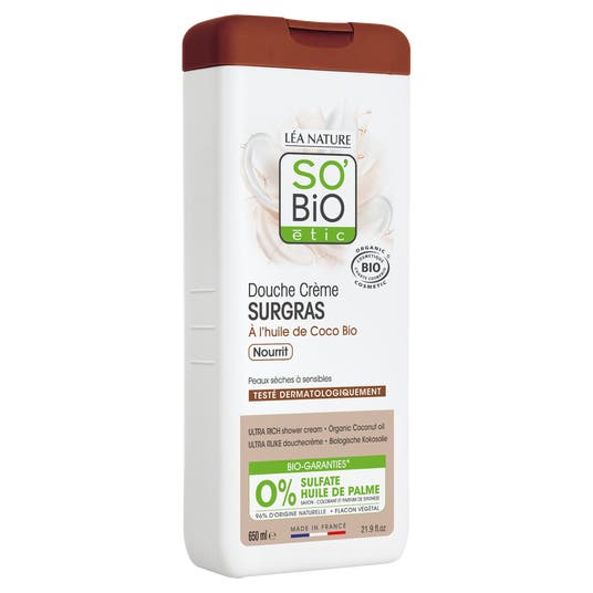 Eau Thermale Jonzac Douche Crème Surgras à L'huile De Coco Bio - 650 Ml