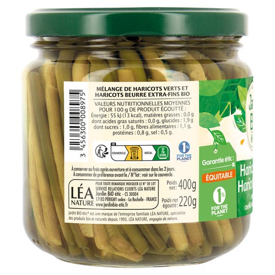 Eau Thermale Jonzac Duo Haricots Verts & Haricots Beurre - Bio