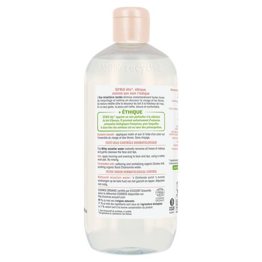 Eau Thermale Jonzac Eau Micellaire Lactée - Mon Lait D'ânesse