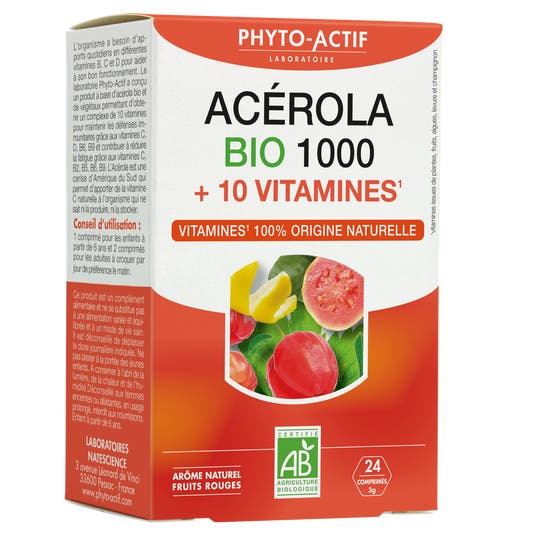 Eau Thermale Jonzac Acérola Bio 1000 + 10 Vitamines