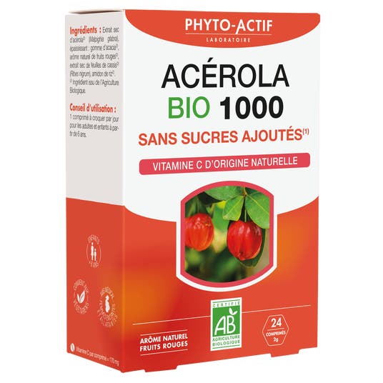 Eau Thermale Jonzac Acérola Bio 1000 Sans Sucres