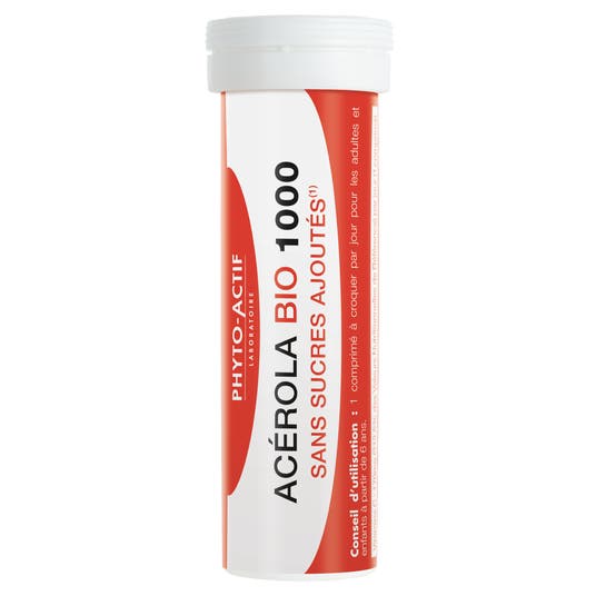 eau thermale jonzac Acérola Bio 1000 sans sucres