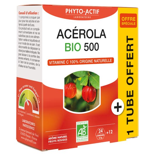 Eau Thermale Jonzac Acérola Bio 500 + 1 Tube Offert