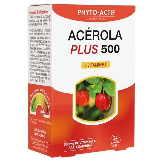 Eau Thermale Jonzac Acérola Plus 500 24comprimés