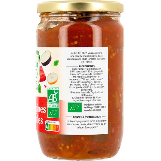 Eau Thermale Jonzac Aubergines Cuisinées Bio