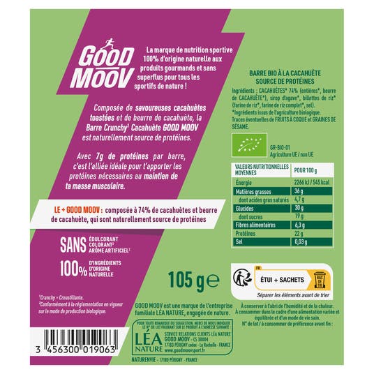 Eau Thermale Jonzac Barre Cacahuète Bio