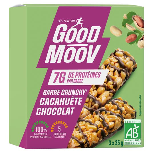 Eau Thermale Jonzac Barre Cacahuète Chocolat Bio