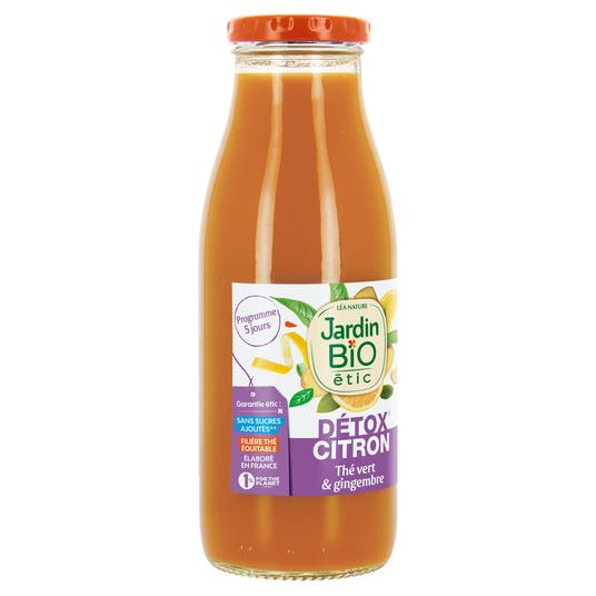 Eau Thermale Jonzac Boisson Détox Citron - Bio