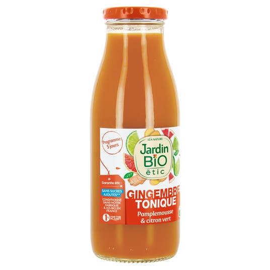 Eau Thermale Jonzac Boisson Gingembre Tonique - Bio