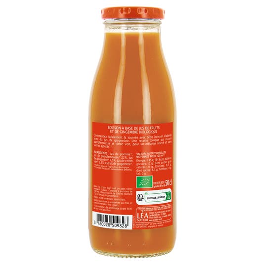 Eau Thermale Jonzac Boisson Gingembre Tonique - Bio