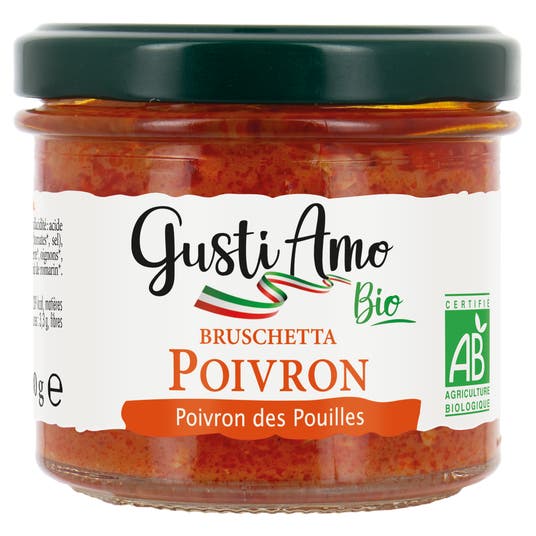 eau thermale jonzac Bruschetta poivrons bio