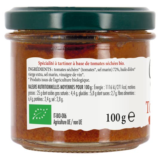 Eau Thermale Jonzac Bruschetta Tomate Séchée - Bio