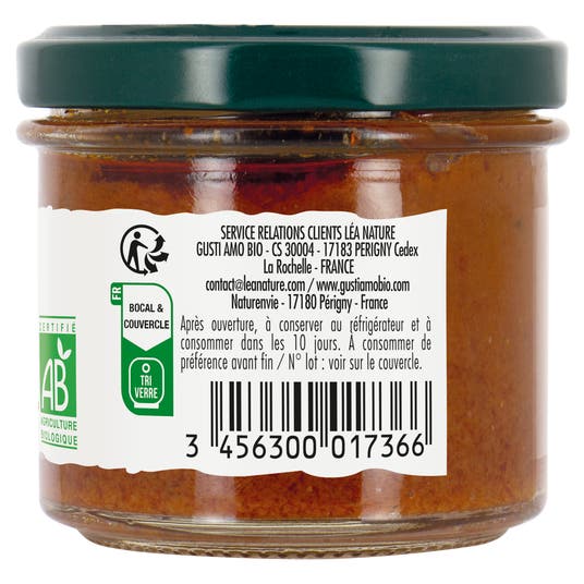 Eau Thermale Jonzac Bruschetta Tomate Séchée - Bio