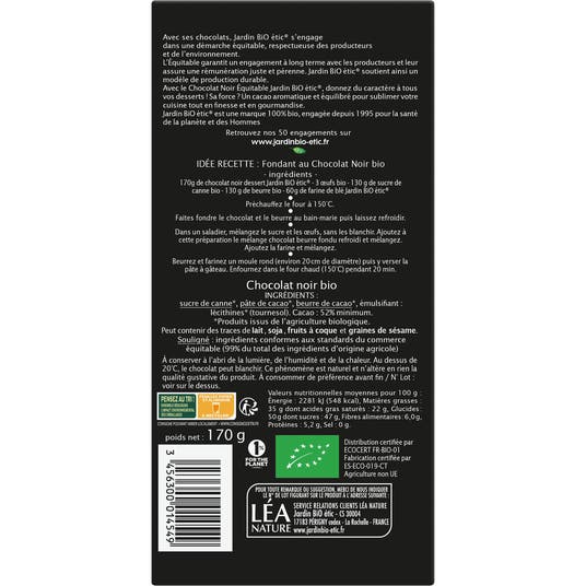 Eau Thermale Jonzac Chocolat Noir Dessert - Bio