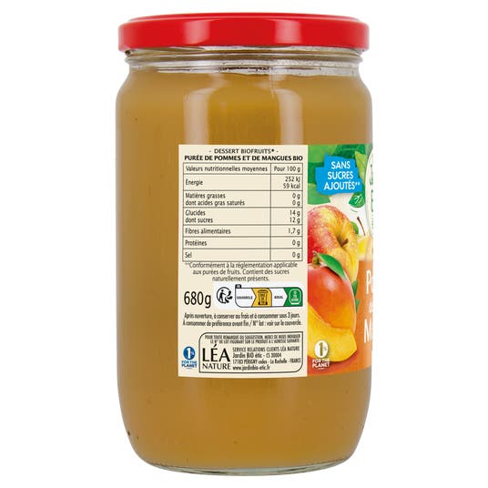 Eau Thermale Jonzac Compote Pomme Mangue - Bio