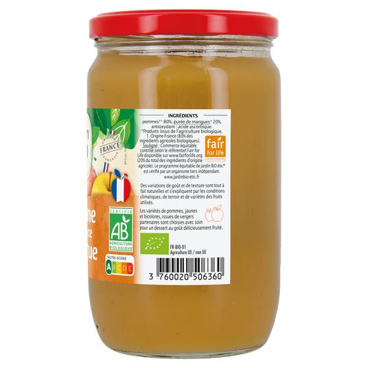 Eau Thermale Jonzac Compote Pomme Mangue - Bio