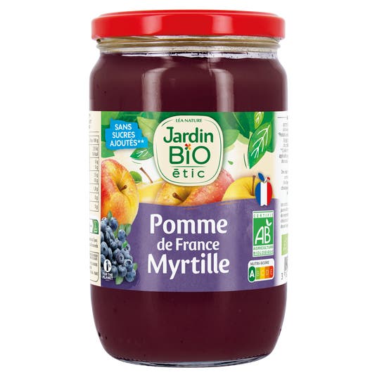 Eau Thermale Jonzac Compote Pomme Myrtille - Bio