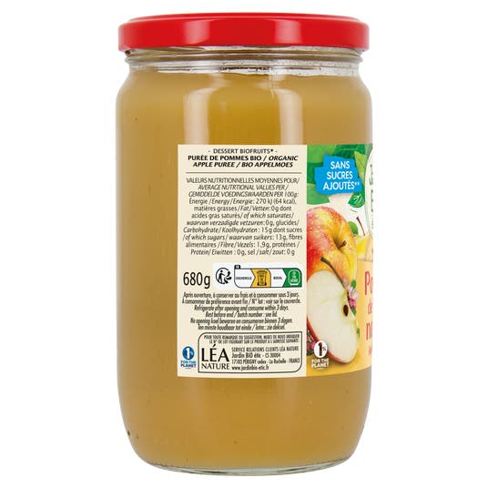 Eau Thermale Jonzac Compote Pomme Nature - Bio