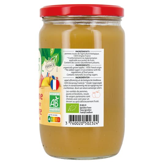 Eau Thermale Jonzac Compote Pomme Nature - Bio
