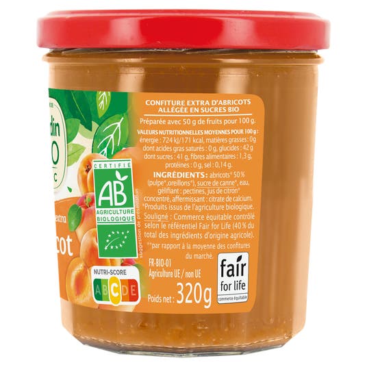 Eau Thermale Jonzac Confiture Extra Abricot - Bio