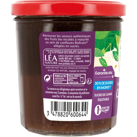 Eau Thermale Jonzac Confiture Extra Cassis - Bio