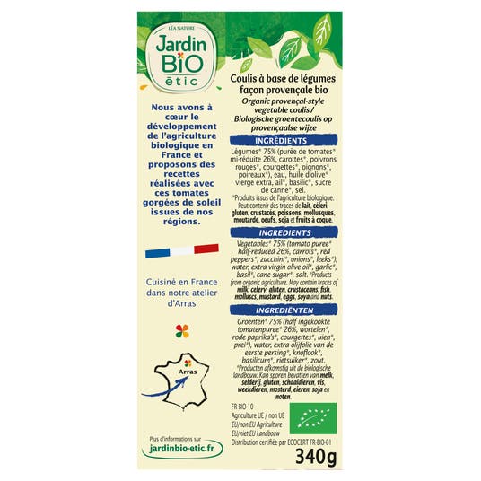 Eau Thermale Jonzac Coulis Provençal-bio