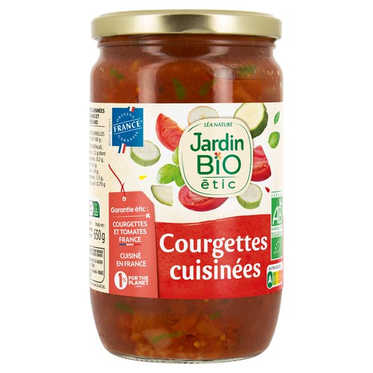 Eau Thermale Jonzac Courgettes Bio Cuisinées