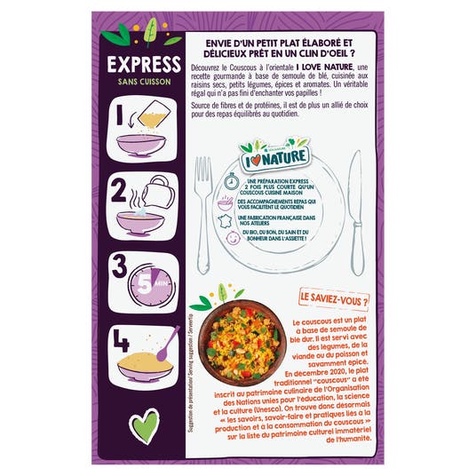 Eau Thermale Jonzac Couscous Raisins & épices - Bio