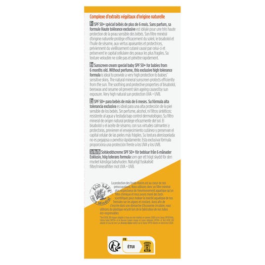 Eau Thermale Jonzac CREME SOLAIRE Bébé 40ml