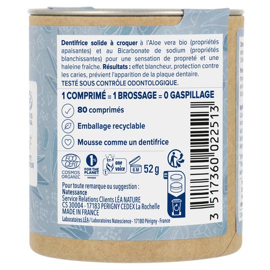 Eau Thermale Jonzac Dentifrice à Croquer Blancheur