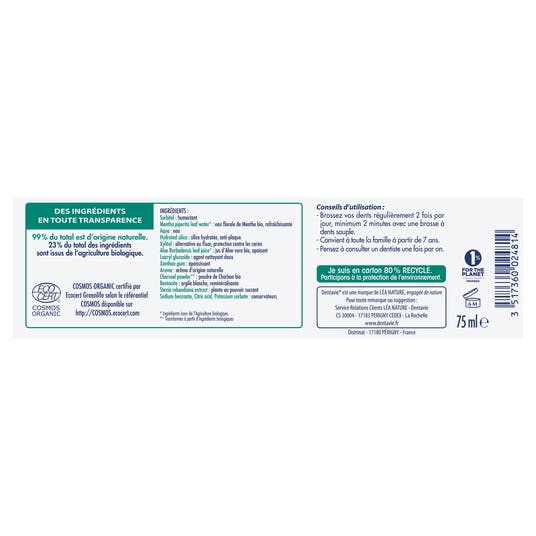 Eau Thermale Jonzac Dentifrice Blancheur Et Détox