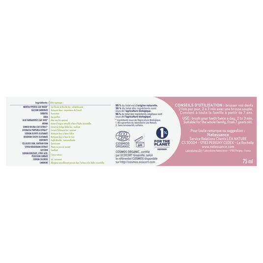 Eau Thermale Jonzac Dentifrice Gencives Sensibles