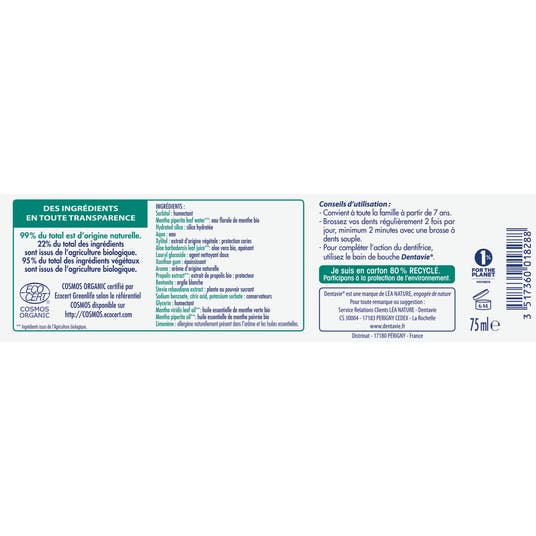 Eau Thermale Jonzac Dentifrice Protection Complète