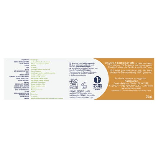 Eau Thermale Jonzac Dentifrice Soin Complet