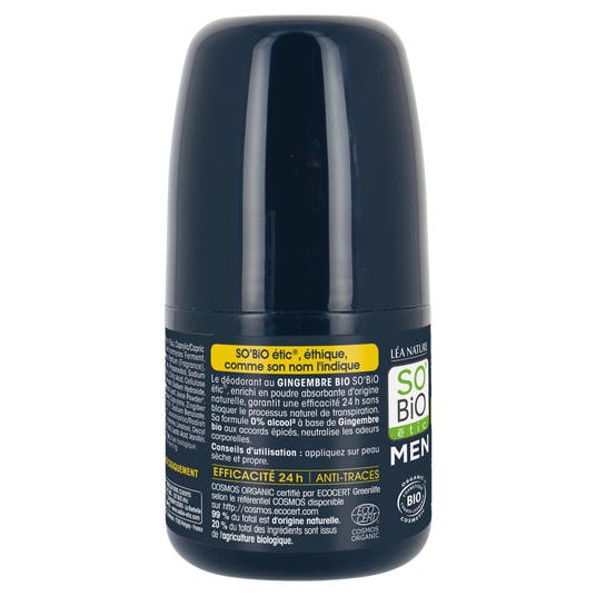 Eau Thermale Jonzac Déo Men 24h Gingembre