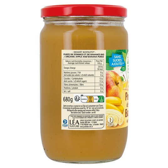 Eau Thermale Jonzac Dessert Pomme Banane - Bio