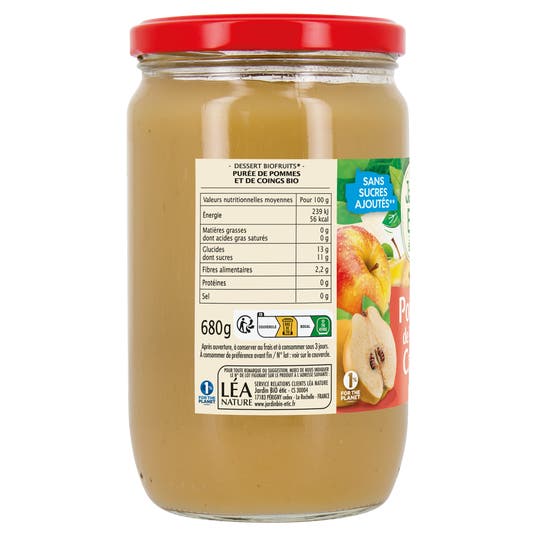 Eau Thermale Jonzac Dessert Pomme Coing - Bio