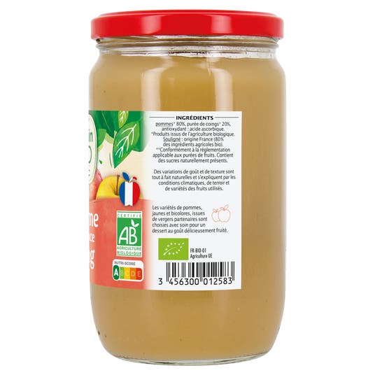 Eau Thermale Jonzac Dessert Pomme Coing - Bio